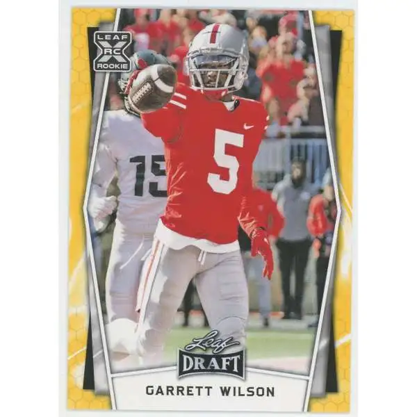 NFL Leaf 2022 Draft Football Gold Garrett Wilson B6 [Rookie]