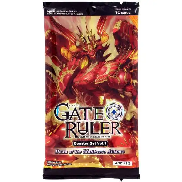 Gate Ruler Set 1 Dawn of the Multiverse Alliance Booster Pack