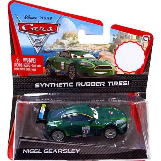 Disney / Pixar Cars Cars 2 Synthetic Rubber Tires Nigel Gearsley Exclusive Diecast Car
