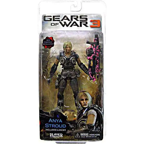 NECA Gears of War 3 Series 1 Anya Stroud Action Figure Pink Lancer
