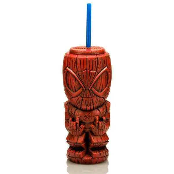 Marvel Geeki Tiki Spider-Man 8-Inch Plastic Tumbler