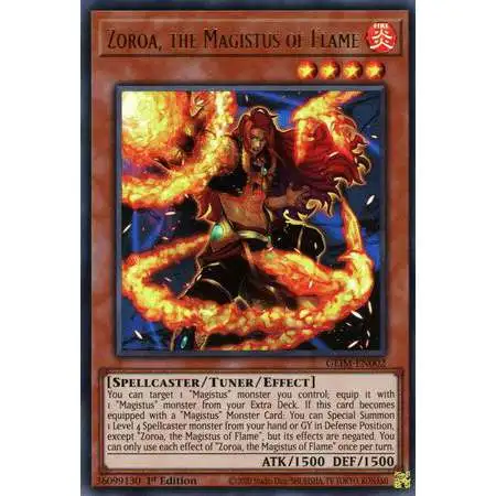 YuGiOh Genesis Impact Ultra Rare Zoroa, the Magistus of Flame GEIM-EN002