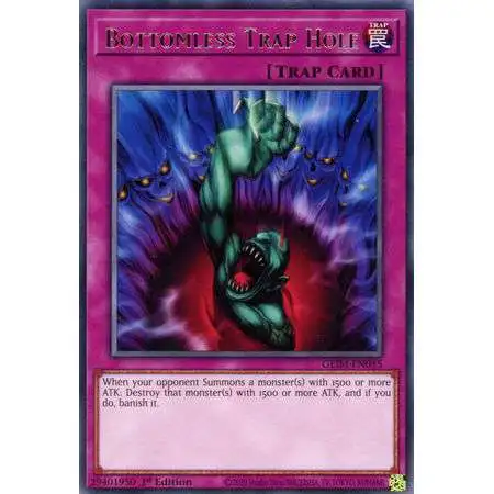 YuGiOh Genesis Impact Rare Bottomless Trap Hole GEIM-EN045