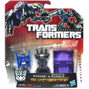 Transformers Generations Fall of Cybertron Ravage & Decepticon Rumble Legend Legend Mini Figure 2-Pack