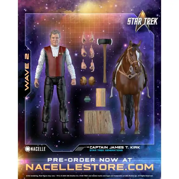 Star Trek Generations Captain James T. Kirk Action Figure (Pre-Order ships September)