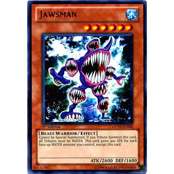 YuGiOh Trading Card Game Generation Force Rare Jawsman GENF-EN008
