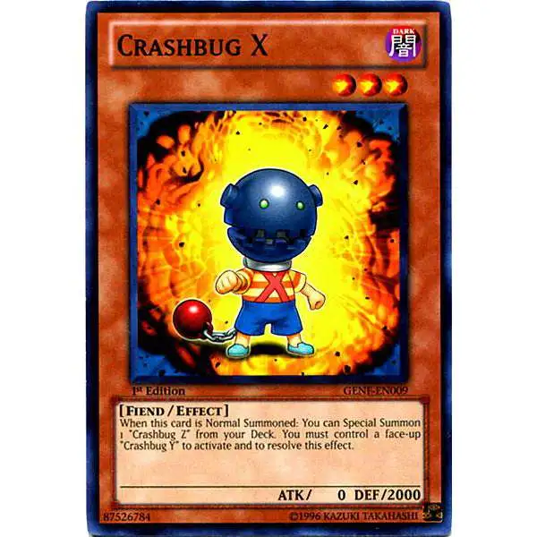 YuGiOh Trading Card Game Generation Force Common Crashbug X GENF-EN009
