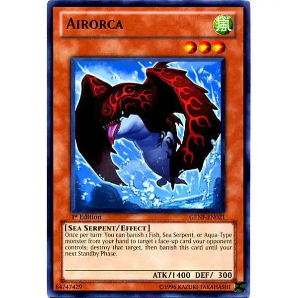 YuGiOh Trading Card Game Generation Force Rare Airorca GENF-EN021