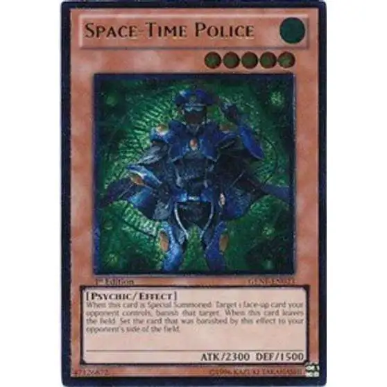YuGiOh Trading Card Game Generation Force Ultimate Rare Space-Time Police GENF-EN023 [1st Edition]