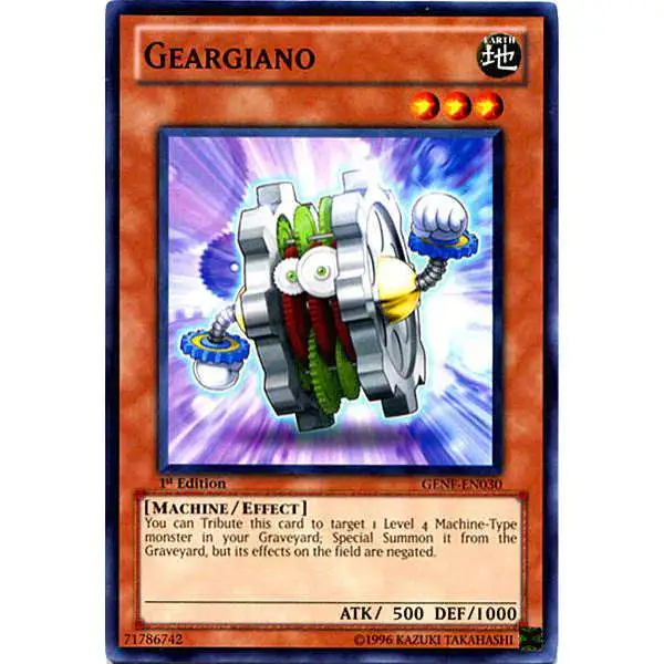 YuGiOh Trading Card Game Generation Force Common Geargiano GENF-EN030