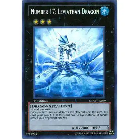 YuGiOh Trading Card Game Generation Force Ghost Rare Number 17: Leviathan Dragon GENF-EN039
