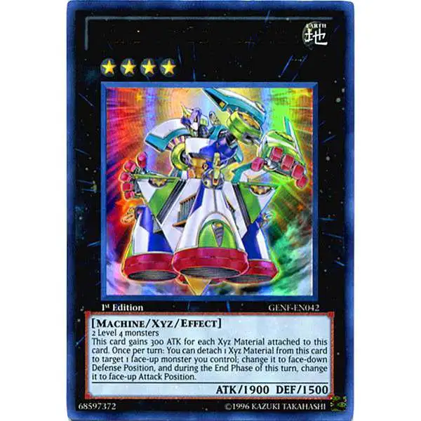 YuGiOh Trading Card Game Generation Force Ultra Rare Wind-Up Zenmaister GENF-EN042