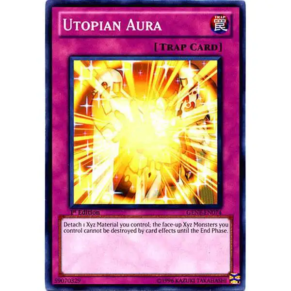 YuGiOh Trading Card Game Generation Force Common Utopian Aura GENF-EN074