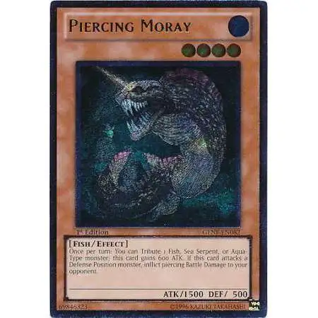 YuGiOh Trading Card Game Generation Force Ultimate Rare Piercing Moray GENF-EN082 [Lightly Played (Unlimited)]