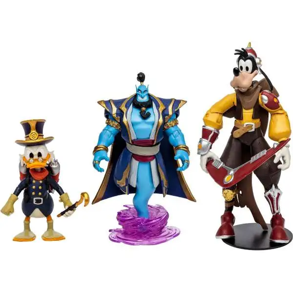 McFarlane Toys Disney Mirrorverse Gold Label Collection Genie, Scrooge McDuck & Goofy Exclusive Action Figure 3-Pack
