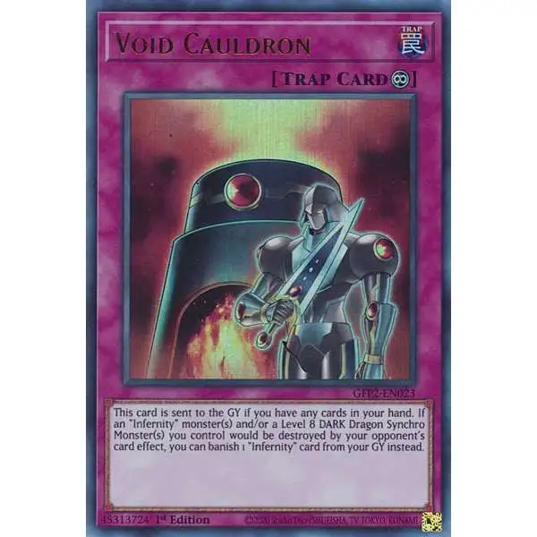 YuGiOh Trading Card Game 2022 Ghosts From The Past 2nd Haunting Ultra Rare Void Cauldron GFP2-EN023