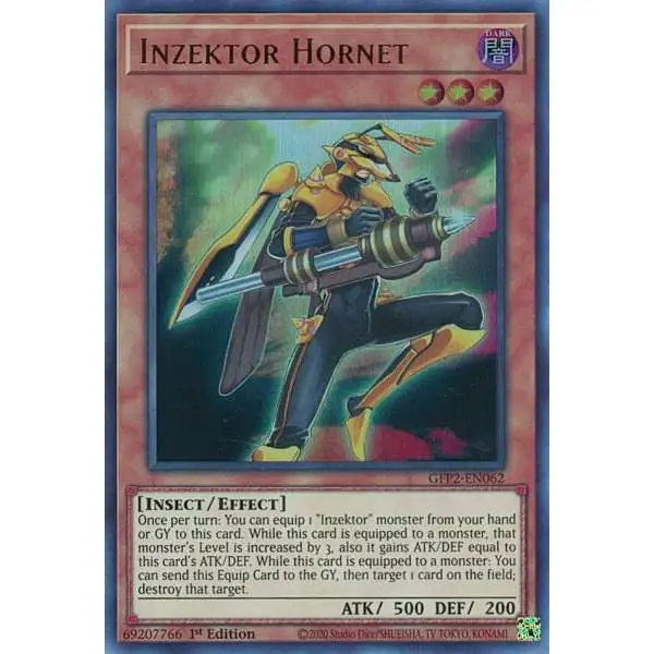 YuGiOh Trading Card Game 2022 Ghosts From The Past 2nd Haunting Ultra Rare Inzektor Hornet GFP2-EN062