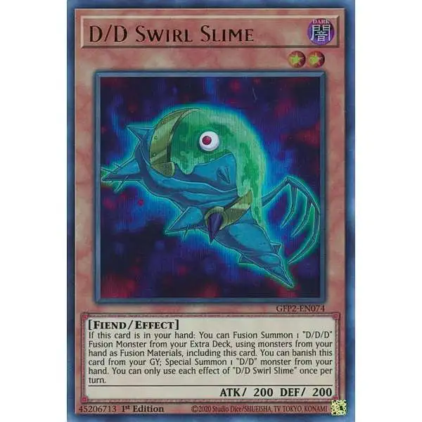 YuGiOh Trading Card Game 2022 Ghosts From The Past 2nd Haunting Ultra Rare D/D Swirl Slime GFP2-EN074