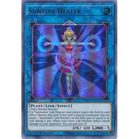 YuGiOh Trading Card Game 2021 Ghosts From The Past Ultra Rare Sunvine Healer GFTP-EN023