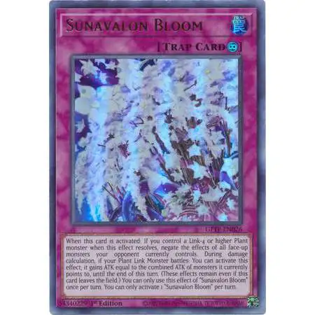 YuGiOh Trading Card Game 2021 Ghosts From The Past Ultra Rare Sunavalon Bloom GFTP-EN026