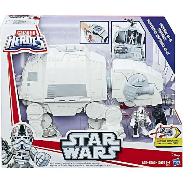 Star Wars The Force Awakens Galactic Heroes Imperial AT-AT Fortress Vehicle [Damaged Package]