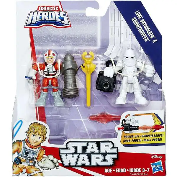 Star Wars Galactic Heroes Luke Skywalker & Snowtrooper Mini Figure 2-Pack