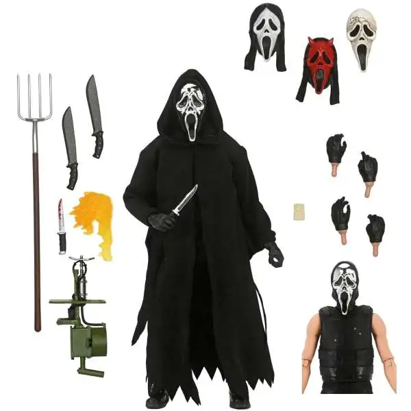 NECA Scream Ghost Face Action Figure [Inferno, Ultimate Version, Damaged Package]