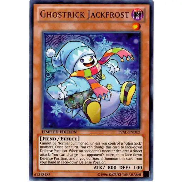 YuGiOh Trading Card Game Legacy of the Valiant Super Rare Ghostrick Jackfrost LVAL-ENDE2