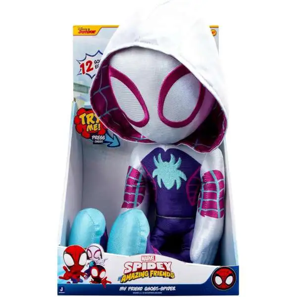 Marvel Spidey & His Amazing Friends My Friend Ghost-Spider 16-Inch Plush with Sounds