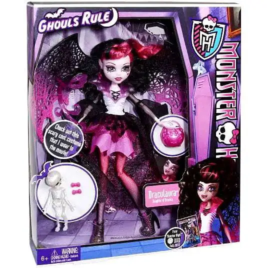 Monster High Ghouls Rule Draculaura 10.5 Doll Damaged Package