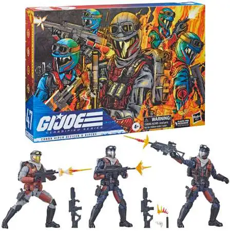 GI Joe Classified Series Cobra Viper Officer & Vipers Troop Builder Set Action Figure 3-Pack