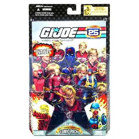 GI Joe 25th Anniversary Wave 3 Comic Pack Crimson Guard & Cobra Officer Action Figure 2-Pack