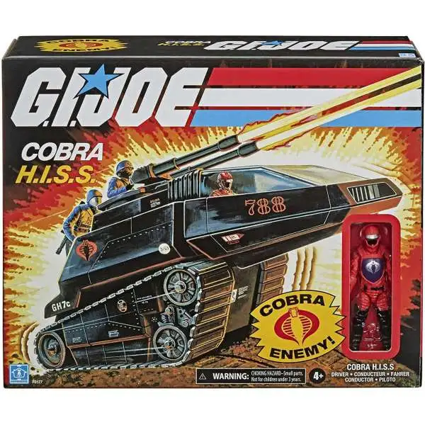 GI Joe Retro Collection Cobra H.I.S.S. Exclusive Vehicle & Action Figure [with Driver, Black]