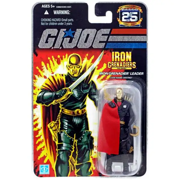 GI Joe 25th Anniversary Wave 5 Destro Action Figure [Iron Grenadier Leader]