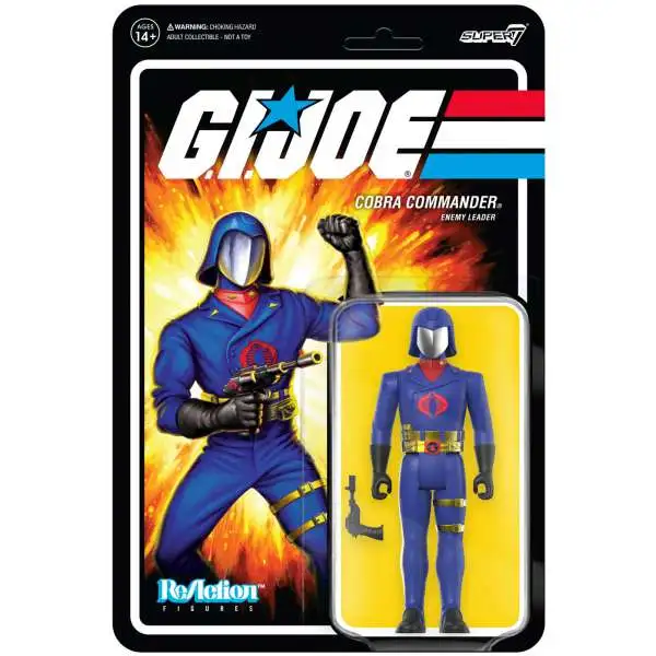 ReAction G.I. Joe Wave 3A Cobra Commander Action Figure [Toy Colors]