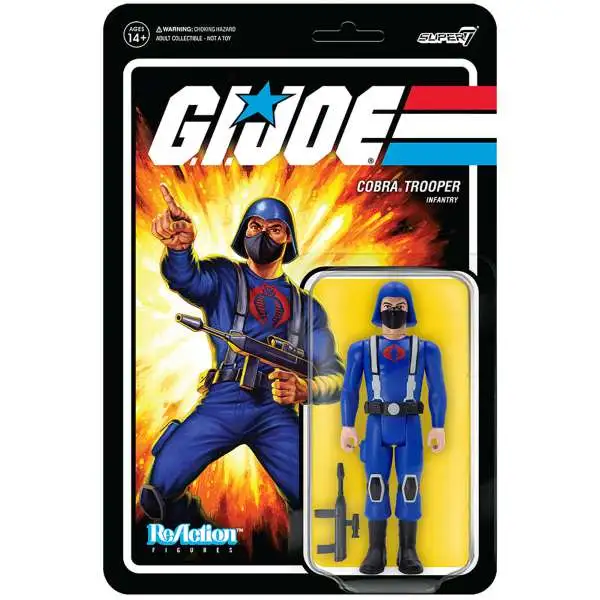 ReAction G.I. Joe Wave 1 Cobra Trooper H-Back Action Figure [Pink]