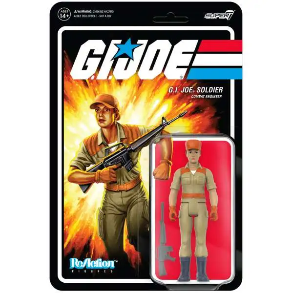 ReAction G.I. Joe Wave 3 Female Combat Engineer Bun Hair Action Figure [Tan]