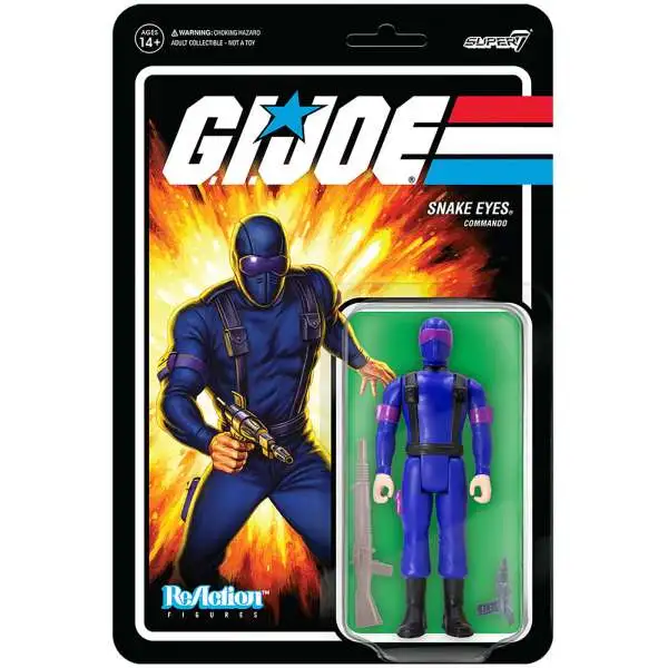 ReAction G.I. Joe Wave 1 Snake Eyes Action Figure [Rah]
