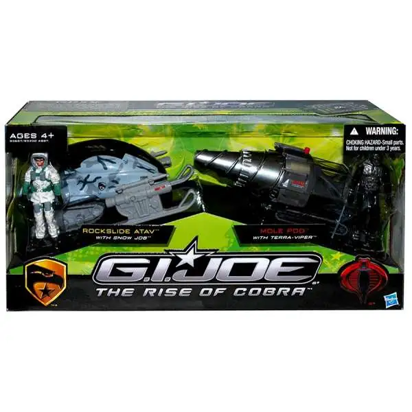 GI Joe The Rise of Cobra Rockslide ATAV & Mole Pod Exclusive Action Figure Vehicle