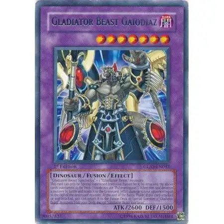 YuGiOh GX Trading Card Game Gladiator's Assault Rare Gladiator Beast Gaiodiaz GLAS-EN043