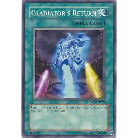 YuGiOh GX Trading Card Game Gladiator's Assault Common Gladiator's Return GLAS-EN059