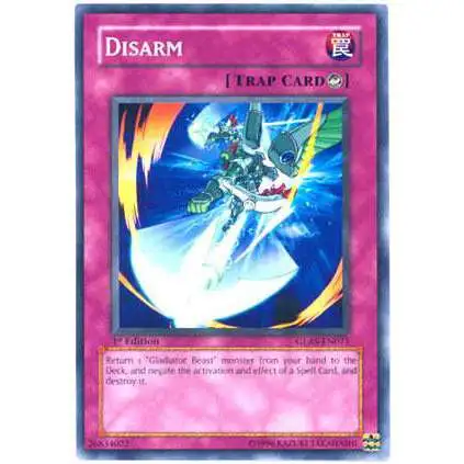 YuGiOh GX Trading Card Game Gladiator's Assault Common Disarm GLAS-EN071