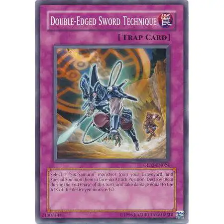 YuGiOh GX Trading Card Game Gladiator's Assault Common Double-Edged Sword Technique GLAS-EN074