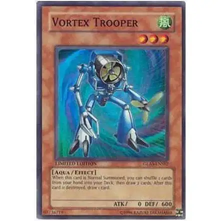 YuGiOh GX Trading Card Game Gladiator's Assault Special Edition Super Rare Vortex Trooper GLAS-ENSE2