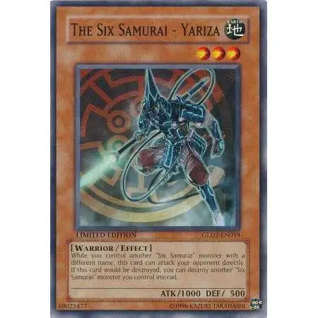 YuGiOh Gold Series 2 2009 Common The Six Samurai - Yariza GLD2-EN019