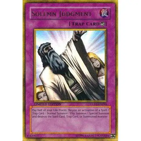 YuGiOh Gold Series 2 2009 Gold Rare Solemn Judgment GLD2-EN044