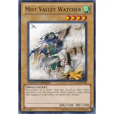 YuGiOh Trading Card Game Gold Series 3 Common Mist Valley Watcher GLD3-EN001