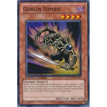 YuGiOh Trading Card Game Gold Series 3 Common Goblin Zombie GLD3-EN013