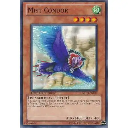 YuGiOh Trading Card Game Gold Series 3 Common Mist Condor GLD3-EN032