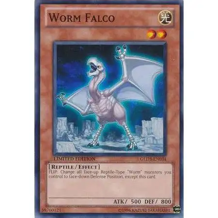 YuGiOh Trading Card Game Gold Series 3 Common Worm Falco GLD3-EN034